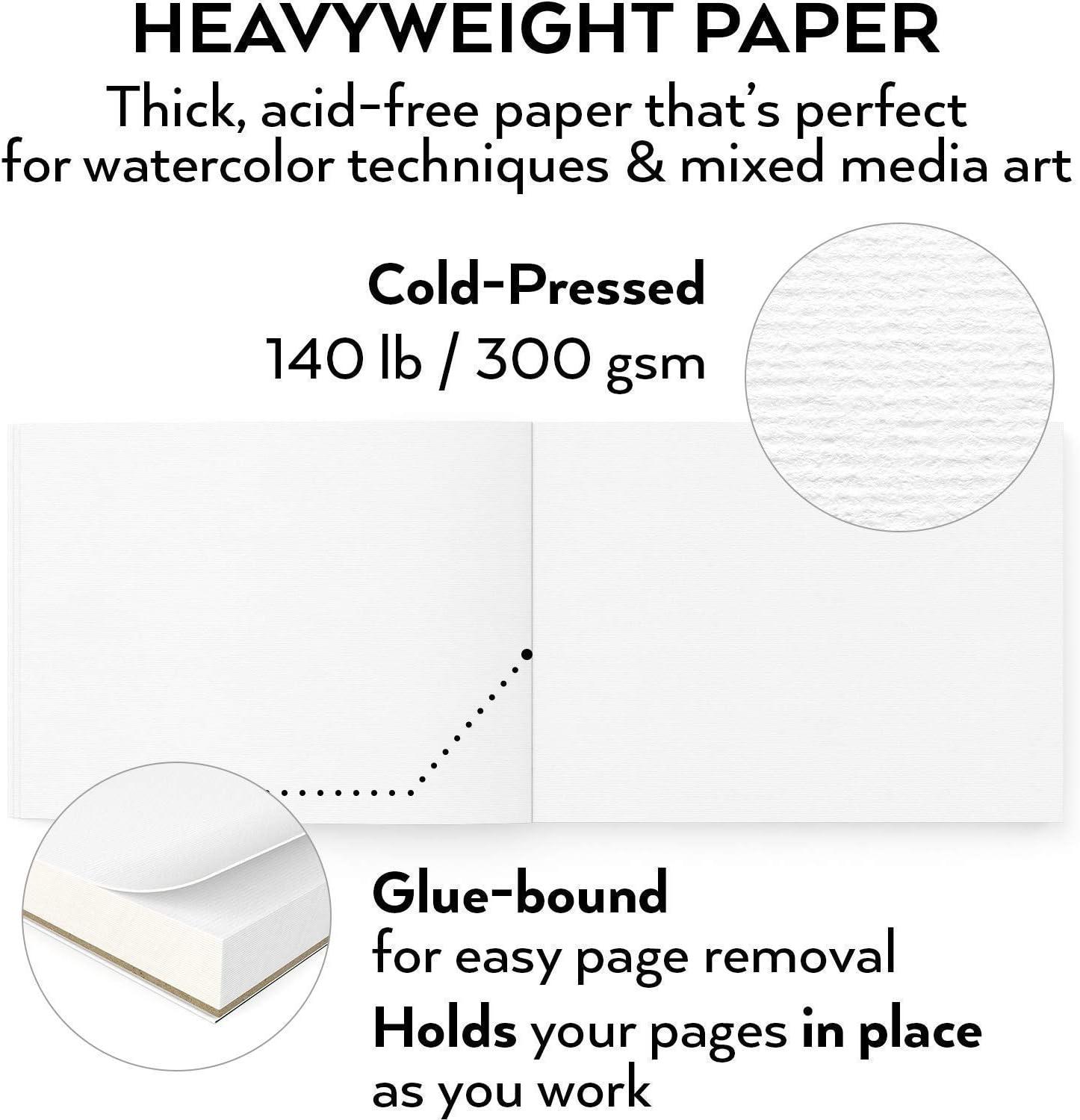 imageArteza Real Brush Pens and Watercolor Pad Bundle Drawing Art Supplies for Artist Hobby Painters amp Beginners