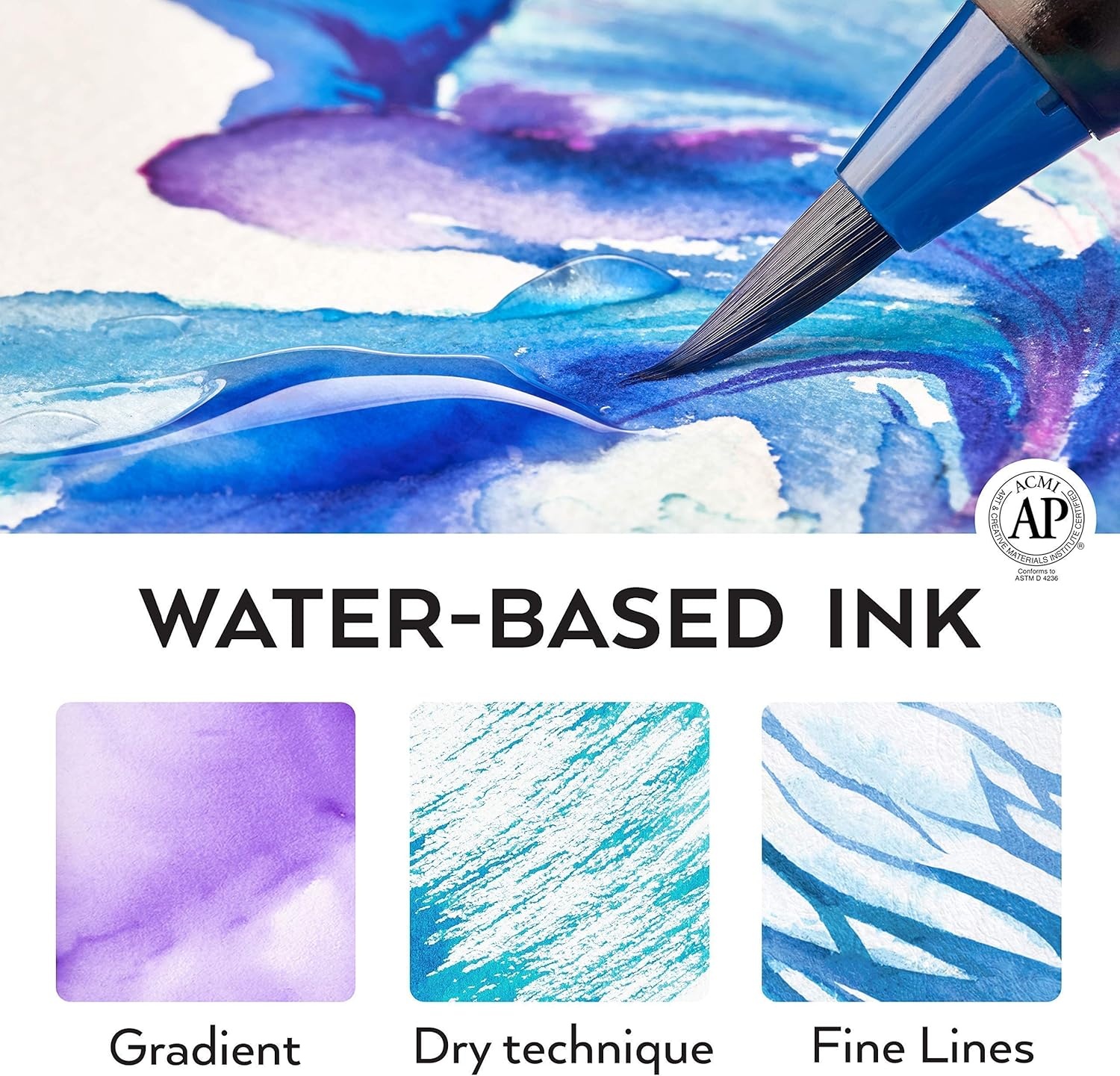 image:imageArteza Real Brush Pens and Watercolor Painters Bundle Painting Art Supplies for Artist Hobby Painters amp Beginners