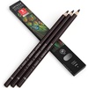 Arteza Colored Pencils, Pack of 3, А004 Mushroom Grey, Soft Wax-Based Cores, Ideal for Drawing, Sketching, Shading & Coloring(А306 Burnt Umber)