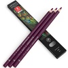 Arteza Colored Pencils, Pack of 3, А004 Mushroom Grey, Soft Wax-Based Cores, Ideal for Drawing, Sketching, Shading & Coloring(А412 Burgundy)