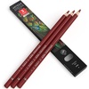 Arteza Colored Pencils, Pack of 3, А004 Mushroom Grey, Soft Wax-Based Cores, Ideal for Drawing, Sketching, Shading & Coloring(A206 Spanish Red)