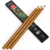 Arteza Colored Pencils, Pack of 3, А004 Mushroom Grey, Soft Wax-Based Cores, Ideal for Drawing, Sketching, Shading & Coloring(A300 Camel Brown)