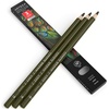Arteza Colored Pencils, Pack of 3, А004 Mushroom Grey, Soft Wax-Based Cores, Ideal for Drawing, Sketching, Shading & Coloring(A303 Coyote Brown)