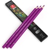 Arteza Colored Pencils, Pack of 3, А004 Mushroom Grey, Soft Wax-Based Cores, Ideal for Drawing, Sketching, Shading & Coloring(A407 Orchid Purple)