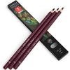 Arteza Colored Pencils, Pack of 3, А004 Mushroom Grey, Soft Wax-Based Cores, Ideal for Drawing, Sketching, Shading & Coloring(A415 Wine Red)
