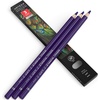 Arteza Colored Pencils, Pack of 3, А004 Mushroom Grey, Soft Wax-Based Cores, Ideal for Drawing, Sketching, Shading & Coloring(A417 Royal Purple)