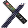 Arteza Colored Pencils, Pack of 3, А004 Mushroom Grey, Soft Wax-Based Cores, Ideal for Drawing, Sketching, Shading & Coloring(A511 Blueberry Blue)