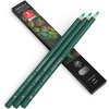 Arteza Colored Pencils, Pack of 3, А004 Mushroom Grey, Soft Wax-Based Cores, Ideal for Drawing, Sketching, Shading & Coloring(A604 Turquoise)