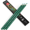 Arteza Colored Pencils, Pack of 3, А004 Mushroom Grey, Soft Wax-Based Cores, Ideal for Drawing, Sketching, Shading & Coloring(A605 Shamrock Green)