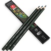 Arteza Colored Pencils, Pack of 3, А004 Mushroom Grey, Soft Wax-Based Cores, Ideal for Drawing, Sketching, Shading & Coloring(A615 Sage Green)