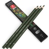 Arteza Colored Pencils, Pack of 3, А004 Mushroom Grey, Soft Wax-Based Cores, Ideal for Drawing, Sketching, Shading & Coloring(A617 Olive Green)