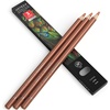 Arteza Colored Pencils, Pack of 3, А004 Mushroom Grey, Soft Wax-Based Cores, Ideal for Drawing, Sketching, Shading & Coloring(A703 Copper)