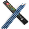 Arteza Colored Pencils, Pack of 3, А004 Mushroom Grey, Soft Wax-Based Cores, Ideal for Drawing, Sketching, Shading & Coloring(A704 Dreamy Blue)