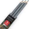 Arteza Colored Pencils, Pack of 3, А004 Mushroom Grey, Soft Wax-Based Cores, Ideal for Drawing, Sketching, Shading & Coloring(А006 Smoke Gray)