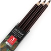 Arteza Colored Pencils, Pack of 3, А004 Mushroom Grey, Soft Wax-Based Cores, Ideal for Drawing, Sketching, Shading & Coloring(А308 Espresso Brown)