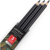 Arteza Colored Pencils, Pack of 3, А004 Mushroom Grey, Soft Wax-Based Cores, Ideal for Drawing, Sketching, Shading & Coloring(A010 Shadow Gray)