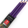 Arteza Colored Pencils, Pack of 3, А004 Mushroom Grey, Soft Wax-Based Cores, Ideal for Drawing, Sketching, Shading & Coloring(A414 Violet)