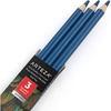 Arteza Colored Pencils, Pack of 3, А004 Mushroom Grey, Soft Wax-Based Cores, Ideal for Drawing, Sketching, Shading & Coloring(A508 Sea Blue)