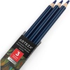Arteza Colored Pencils, Pack of 3, А004 Mushroom Grey, Soft Wax-Based Cores, Ideal for Drawing, Sketching, Shading & Coloring(A513 Prussian Blue)