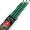 Arteza Colored Pencils, Pack of 3, А004 Mushroom Grey, Soft Wax-Based Cores, Ideal for Drawing, Sketching, Shading & Coloring(A605 Shamrock Green)