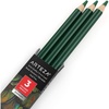 Arteza Colored Pencils, Pack of 3, А004 Mushroom Grey, Soft Wax-Based Cores, Ideal for Drawing, Sketching, Shading & Coloring(A611 Basil Green)