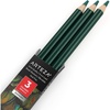 Arteza Colored Pencils, Pack of 3, А004 Mushroom Grey, Soft Wax-Based Cores, Ideal for Drawing, Sketching, Shading & Coloring(A612 Fern Green)
