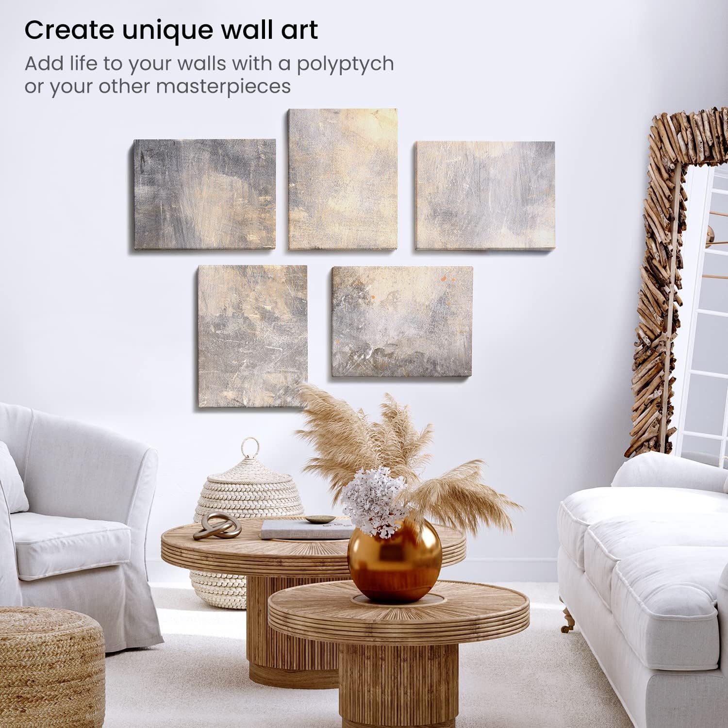 image:imageArteza Paint Canvases for Painting Pack of 12 8 x 10 Inches Blank White Stretched Canvas Bulk 100 Cotton 123 oz GessoPrimed Art Supplies for Adults and Teens Acrylic Pouring and Oil PaintingWhite Classic