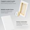 Arteza Paint Canvases for Painting, Pack of 12, 8 x 10 Inches, Blank White Stretched Canvas Bulk, 100% Cotton, 12.3 oz Gesso-Primed, Art Supplies for Adults and Teens, Acrylic Pouring and Oil Painting(white)